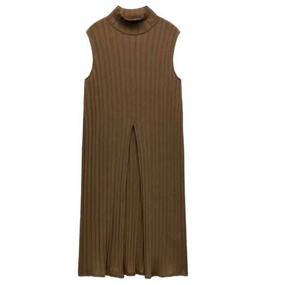 Zara 2-Piece Slit Ribbed Tunic &
Flared Ribbed Pants Set SIZE Large - Picture 2 of 11